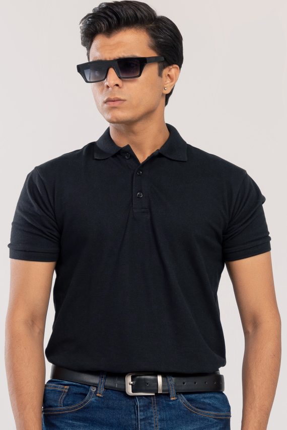 The Classic Men's Polo Black Shirt