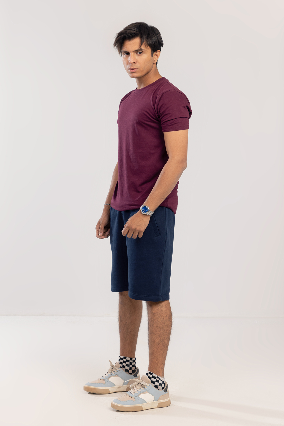 The Classic Men's T-Shirt Maroon - Image 2