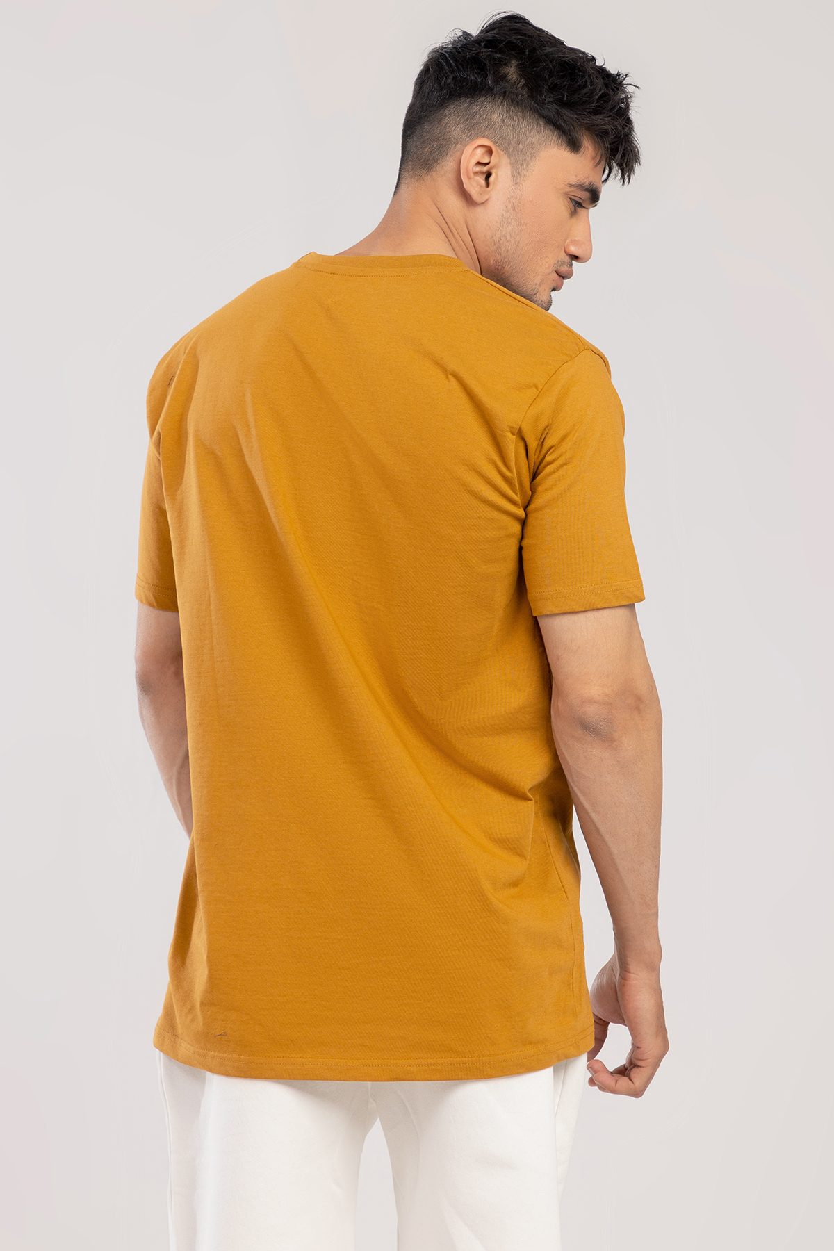 The Classic Men's T-Shirt Brown - Image 4